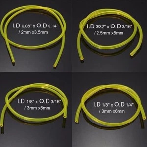 Fuel Gas Line Pipe Hose For Trimmer Chainsaw Blower ID 2mm/2.5mm/3mm Lawnmowers - Picture 1 of 10