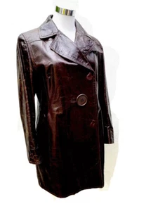 Rare! Costume National Coated Leather Coat - Sz 42 (Medium) RRP $1995 - Picture 1 of 22