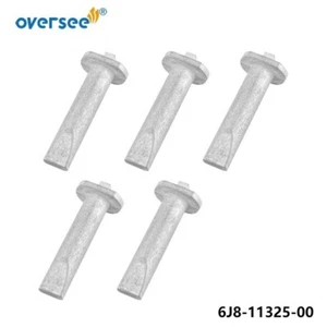 5PC 6J8-11325 Internal Pencil Zinc Anode For YAMAHA 2T 25-250HP 4T 50HP Outboard - Picture 1 of 5
