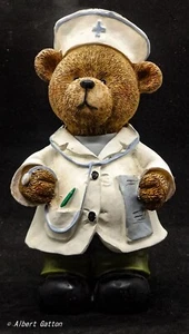 Figura de oso enfermera doctor, regalo de oso de hospital para cuidador, enfermera o médico - Imagen 1 de 10