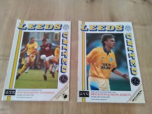 Leeds United: 1989/90 Division 2 Champions - Home Match Programmes (2)