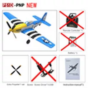 Airplane One-key Aerobatic 2.4G 4-Ch Plane Mustang Aircraft EPP 400mm W/X - Picture 1 of 13
