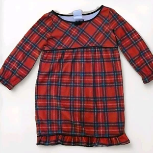 Wondershop Target Red Plaid Flannel Night Gown Sz 4 Christmas Nightgown - Picture 1 of 6