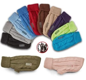 Wolters Zopf-Strickpullover Hundepullover für Mops&Co. in div. Größen und Farben - Bild 1 von 28