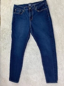 Levi Size 33x27 (Measured) Womens Jeans Mid Rise Skinny Dark Wash - Picture 1 of 3