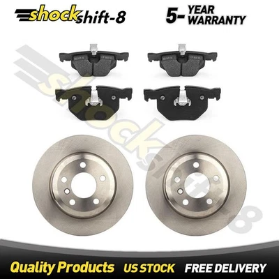 Rear Disc Rotors Brake Pads for BMW X5 3.0L 2007-2014 2015 2016 2017 2018 - Image 1 of 4