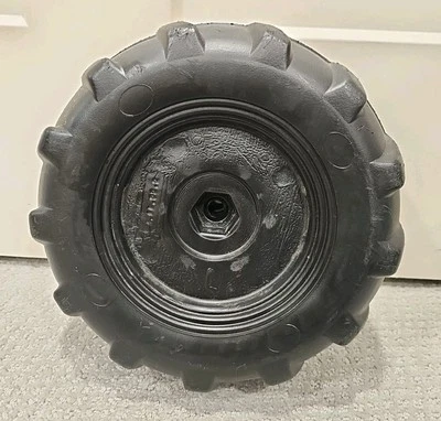 Peg Perego John Deere Tractor Front Tire Wheel Good Used Condition No Holes  - Image 1 of 4