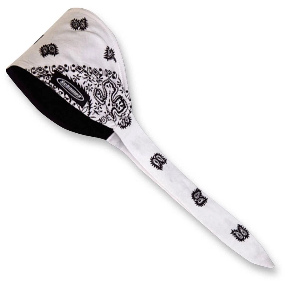 Schampa White/Black Paisley Traditional Old School Bandana - OSB1-208 - Изображение 1 из 1