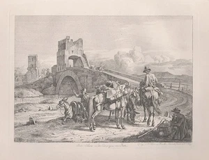 Ponte Salario Roma Rome Rom Johann Adam Klein Radierung etching - Jahn 319 - Bild 1 von 1