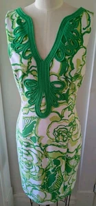 Lilly Pulitzer Janice grün-weißes Etuikleid Gr. S In Preppy Resort - Bild 1 von 12
