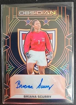 Briana Scurry 2024-25 Panini Obsidian Clase de 1999 Automático Naranja USWNT #003/149 Foto 1 de 2