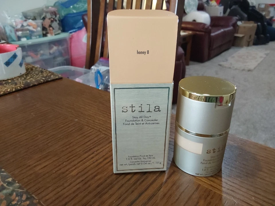 STILA STAY ALL DAY FOUNDATION & CONCEALER FL SZ in HONEY 8 NIB FREE SHIP! - Image 1 of 1