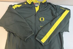 Vintage XXL Nike Oregon Ducks Full Zip Heavyweight Jacket / Vest Conversion NCAA 2XL - Bild 1 von 11
