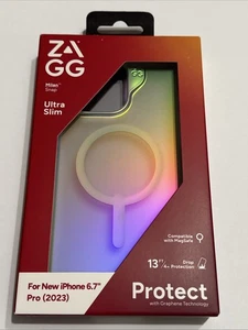 Funda ZAGG Milan Snap Magsafe para iPhone 15 Pro Max Iridiscente - Imagen 1 de 7