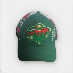 Reebok Center Ice Minnesota Wild All Over Graphic Hat Mens Green Cap NHL Hockey - Picture 1 of 7