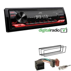 JVC KD-X182DB MP3 DAB+ USB 1-DIN Autoradio für Peugeot 307 2001-2005 - Bild 1 von 5
