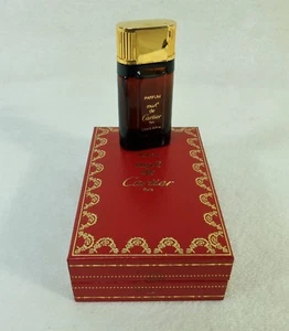 Alte Miniatur Parfum Flakon MUST DE CARTIER in Schatulle 7,5 ml Paris Frankreich - Bild 1 von 7