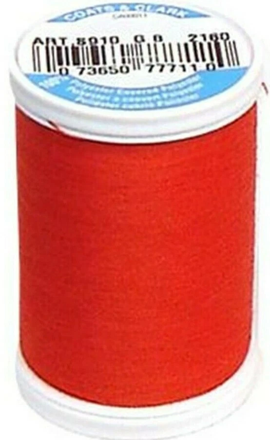 Coats & Clark ~ Dual Duty All Purpose Thread, 250 yd ~ (S910-2160 - Atom Red) - Image 1 of 1