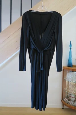 VESTIDO FILOSOPHY DI ALBERTA FERRETTI NEGRO JERSEY ELÁSTICO IT42 US 6 AUS 10 Foto 1 de 4