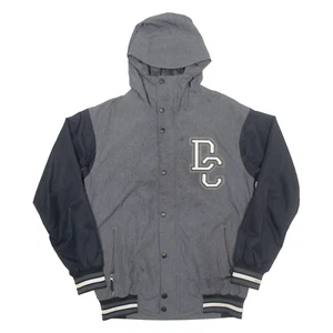 DC CLOTHING Mens Rain Coat Grey Hooded S - Picture 1 of 6