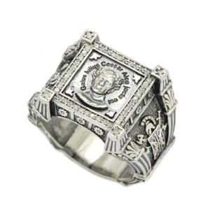 Gaius Julius Caesar Alea Iacta Est, römischer Kaiser Ring, Herren Silberring Siegelring - Bild 1 von 9