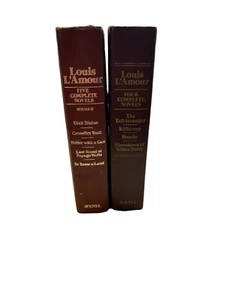 Louis L'Amour Four Complete Novels 1980 & Five Complete Novels Series II 1981 - Imagen 1 de 11