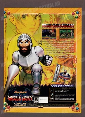Super Ghouls 'N Ghosts Capcom Comercio Impresión Revista Anuncio Videojuego ANUNCIO Foto 1 de 2