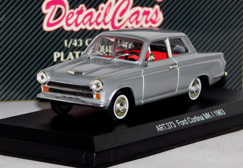 FORD CORTINA MK1 1963 COUPE ARGENTO DETTAGLIO AUTO ART 373 1/43 - Immagine 1 di 1