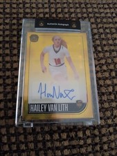 2021 Super Glow Sports Autograph Gold Refractor Hailey Van Lith RC /5 LSU Tigers