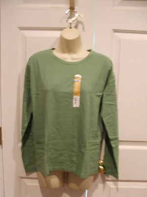 NWT  THERE ABOUTS loden green  LONG SLEEVE  T...