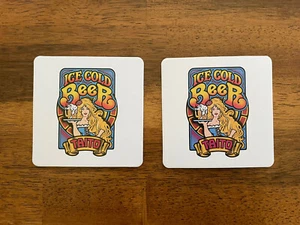 Taito Ice Cold Beer Arcade Game Beer Coasters Rare Promotional Item - Picture 1 of 2