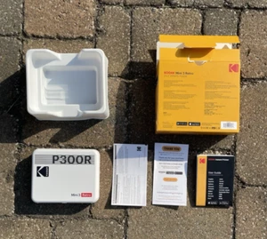 Kodak Mini 3 Retro P300R Prints 3"x3" Portable Bluetooth Instant Printer - White - Photo 1/8