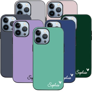 SOFT PERSONALISED PHONE CASE NAME SILICONE COVER FOR IPHONE 16 PRO 13 12 15 14 - Picture 1 of 84