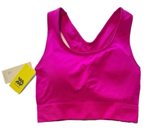 RARE All in Motion Vibrant Pink Sports Bra Top Tank Seamless Razorback XL 1X NEW - Picture 1 of 5