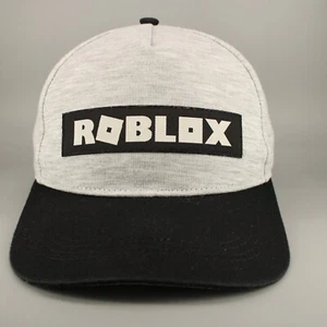 Roblox Hat Cap Youth Snapback Gray Black Logo Gamer Adjustable OSFM Games Gaming - Picture 1 of 7