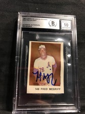 1984-1985 Dominican League Stickers #149 Fred Mcgriff RC Signed Auto 10 Beckett