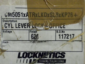 Locknetics CM5051, bloqueo de palanca de cilindro, oficina - Imagen 1 de 12