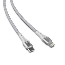 USB-C auf iPhone Nylon Kabel Typ C Ladekabel für iPhone 13 12 11 Weiß, 3m