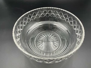Vintage Stuart Crystal Fruit / Serving Bowl 8 1/8" Diamond Cut - Made in England - Picture 1 of 7