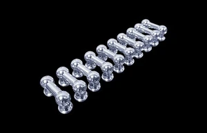 DRUM LUGS 10x DFP 25.4mm CHROME DRUM LUG DOUBLE END SNARE DRUM TUBE LUG TL-25D - Picture 1 of 4
