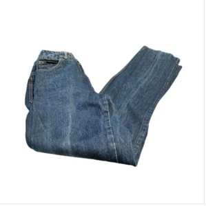 Calvin Klein Vintage Womens Junior Size 11 Blue Taper Dark USA 100% Cotton Jeans - Picture 1 of 9