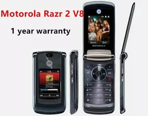 Original Unlocked Motorola Razr2 V8 2GB 2.0MP GSM Flip Cell Phone Mobile Phone - Picture 1 of 21