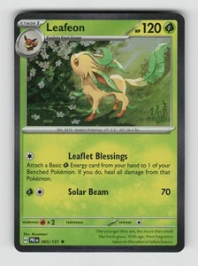 Leafeon, PRE, SV: Prismatic Evolutions, 005/131, Rare, Holo, NM - Bild 1 von 2