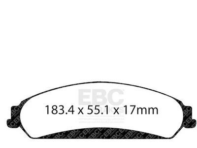 Комплект передних тормозных колодок для Dodge Challenger 2012-2018, 2020-2023 годов выпуска EBC 48563QMPQ 2013 - Изображение 1 из 4