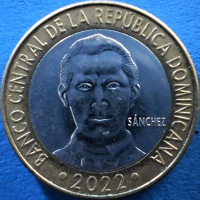 DOMINICAN REPUBLIC 5 PESOS 2022 Dominicana Dominikanische Dominicaine Domenicana - Image 1 of 2