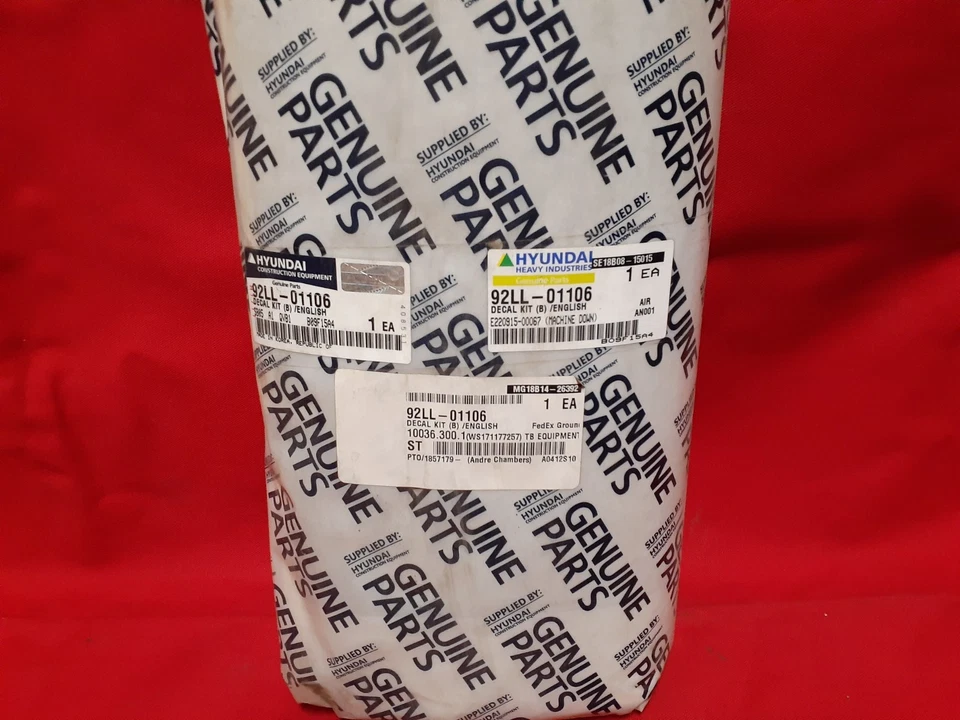 92LL-01106 DECAL KIT HYUNDAI HL760-9 - Image 1 of 1