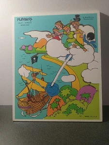 Vintage Playskool Walt Disney Productions Peter Pan Wooden Puzzle - Picture 1 of 7
