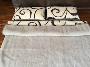 Luxus Set Bettenset Alpaka Kaschmir Doppelbett Decke Bettdecke 2 Kissen 45x75 - Picture 1 of 9
