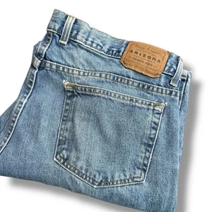 Arizona Jeans Mens 40x29 Relaxed Fit Premium Denim Light Wash Straight Leg Jeans - Picture 1 of 13