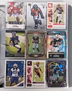 200+ NFL MLB Rookie Sports Card Lot with Three Ringed Binder - Bild 1 von 24